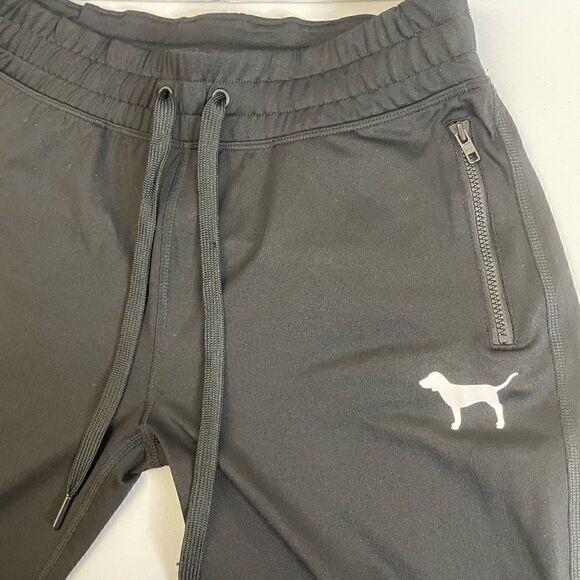PINK|by Victoria Secret| Ultimate|Black basic|Track pant| Joggers| zipper pocket - Picture 11 of 11